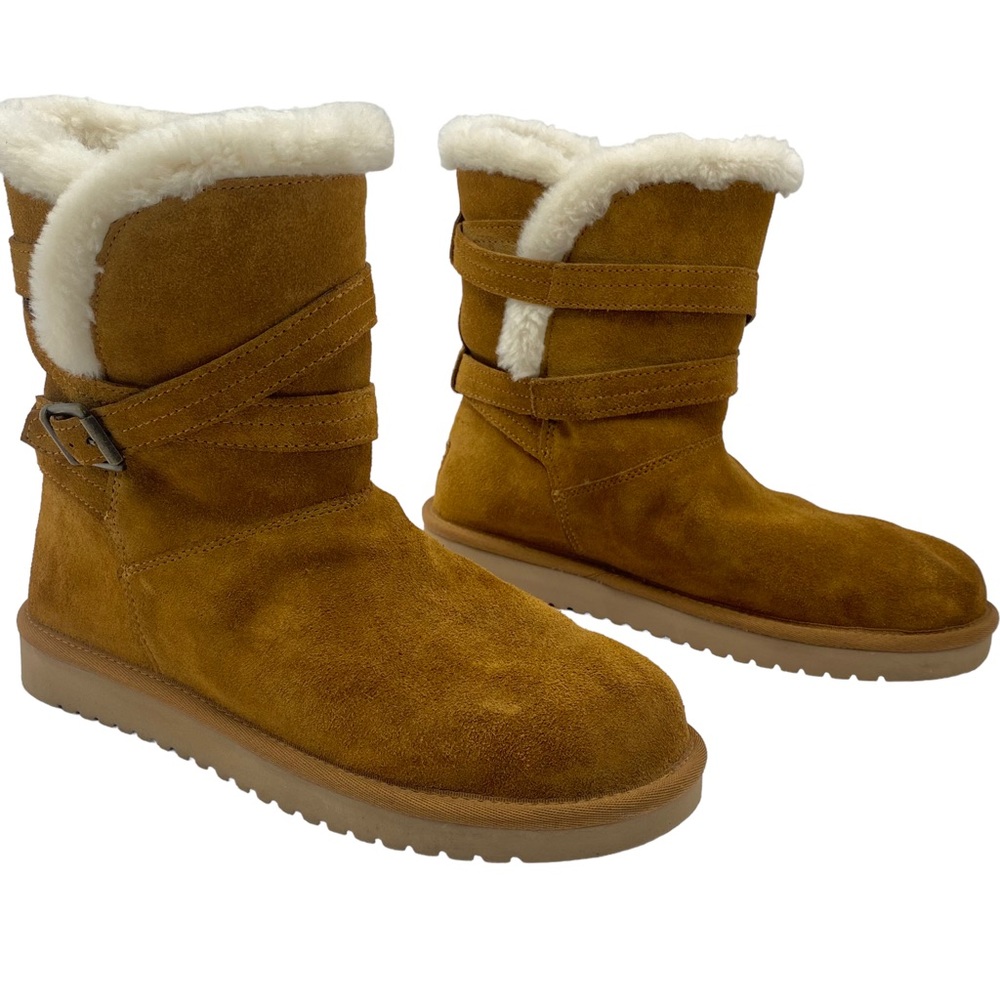 Koolaburra Delene Short Faux Fur Boots; 8